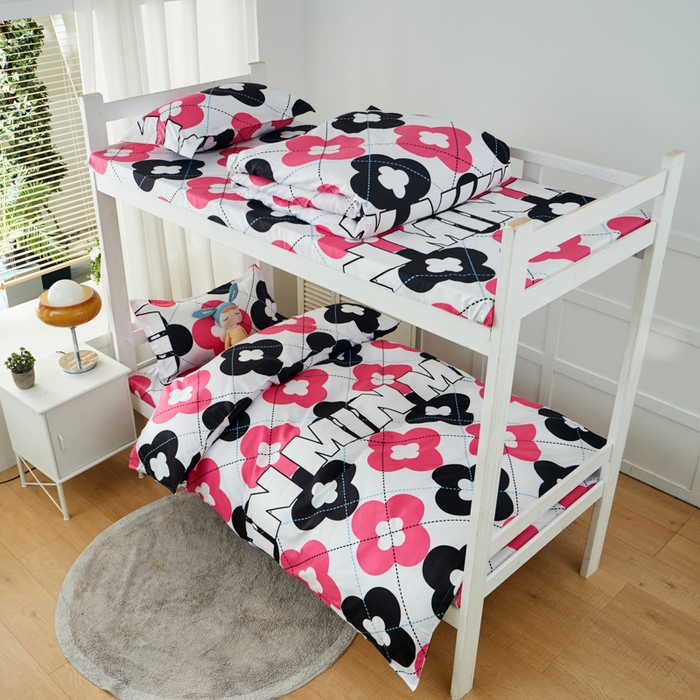 91家纺网 家纺一手货源 找家纺 2023新款亲肤棉美棉芦荟棉三件套美棉（8月）学生宿舍床 光辉岁月