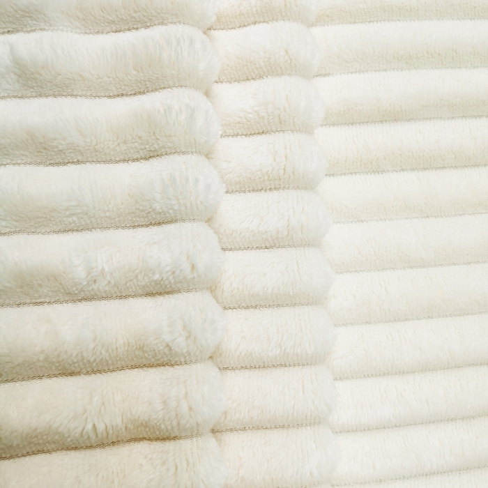 91家纺网 家纺一手货源 找家纺 卉晨毛毯家纺 2024新款波波毯空调毯午睡毯毛毯 米白