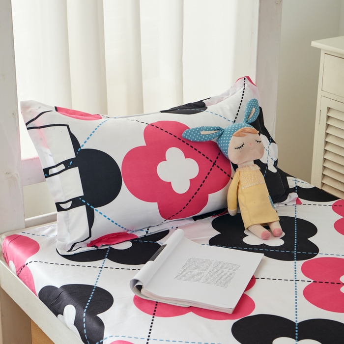 91家纺网 家纺一手货源 找家纺 2023新款亲肤棉美棉芦荟棉三件套美棉（8月）学生宿舍床 光辉岁月