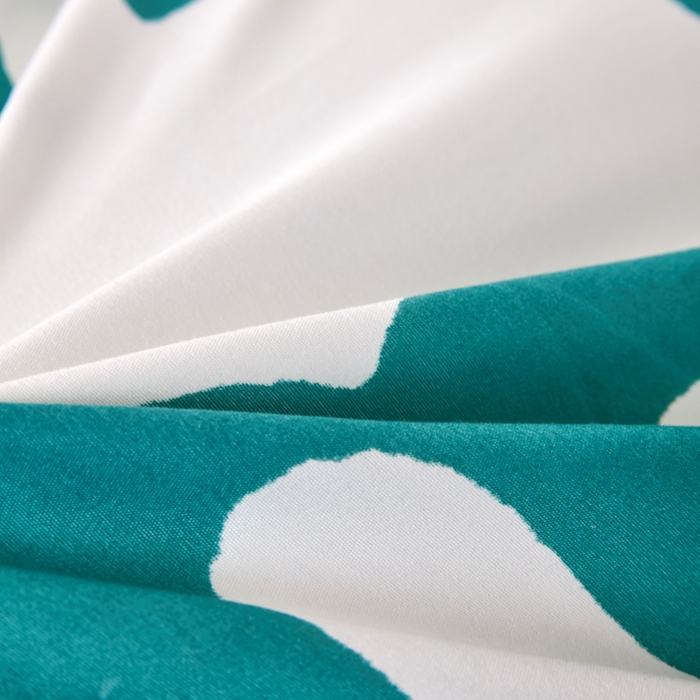 91家纺网 家纺一手货源 找家纺 2023新款亲肤棉美棉芦荟棉三件套美棉（8月）学生宿舍床 潮流-绿