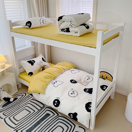 91家纺网 家纺一手货源 找家纺 （总）佑泽 2025新款芦荟棉活性印花四件套-上下铺