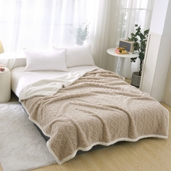 91家纺网 家纺一手货源 找家纺 （总）卉晨毛毯家纺 2024新款塔芙绒复合毯,卡其,咖啡,梵高黄,深灰,米杏,茶绿,莫奈紫,豆沙,雾蓝