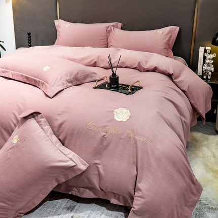 N先生 2023新款加厚全棉磨毛四件套-米兰系列 时尚莎