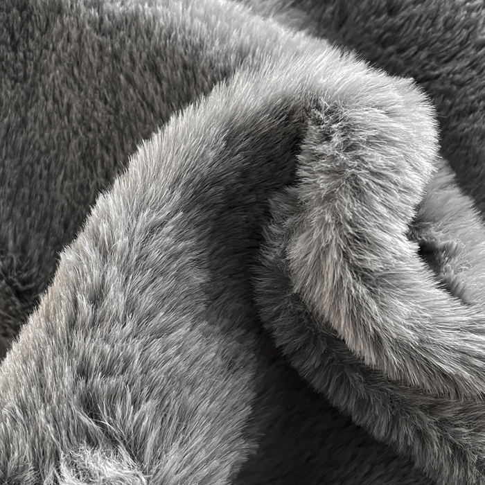 91家纺网 家纺一手货源 找家纺 金爱家 23新品全消光牛奶绒A类纯色立体獭兔毛绒四件套 兔毛纯色-灰黑