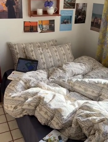 91家纺网 家纺一手货源 找家纺 六巷胡同 2023新款韩国ins复古博主风小碎花四件套 但丁花园