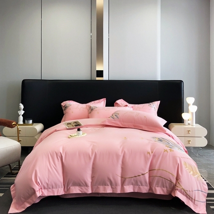 91家纺网 家纺一手货源 找家纺 （总）博纳家纺 2023新款黛娜系列纯棉磨毛四件套