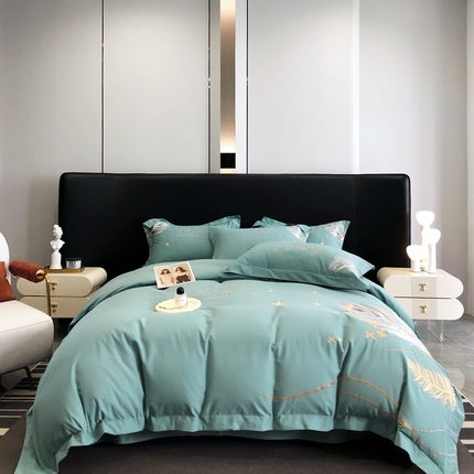 91家纺网 家纺一手货源 找家纺 （总）博纳家纺 2023新款黛娜系列纯棉磨毛四件套