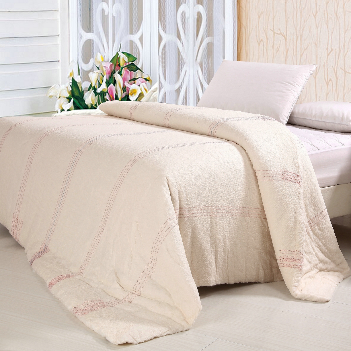 91家纺网 家纺一手货源 找家纺 （总）新月家纺（锦威郎） 2023新款优质新疆棉絮被被子被芯-新疆棉