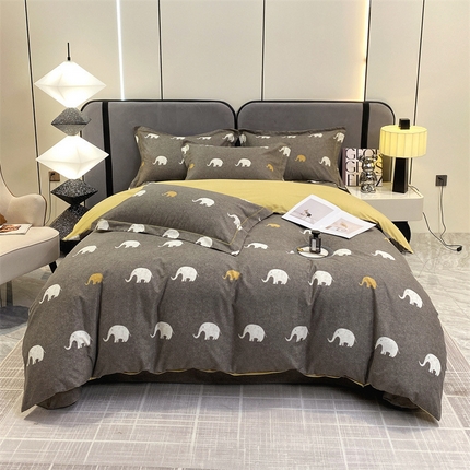 91家纺网 家纺一手货源 找家纺 （总）宝齐莱家纺 2023新款全棉磨毛四件套