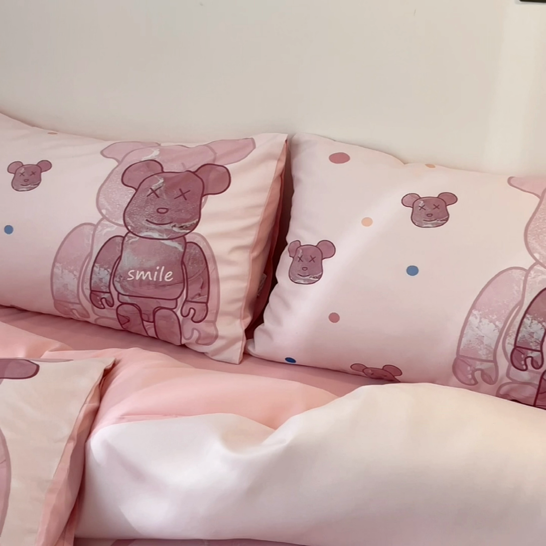 91家纺网 家纺一手货源 找家纺 色鬼 2023新款秋冬网红款四季款潮流四件套直播爆款 流沙