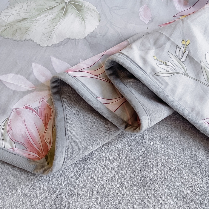 91家纺网 家纺一手货源 找家纺 琪琪阁 2023新款全棉加牛奶绒单被套 玉芙蓉