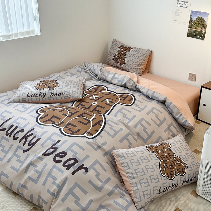 91家纺网 家纺一手货源 找家纺 色鬼 2023新款秋冬网红款四季款潮流四件套直播爆款 咔芬