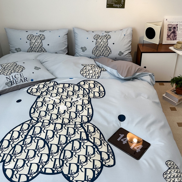 91家纺网 家纺一手货源 找家纺 色鬼 2023新款秋冬网红款四季款潮流四件套直播爆款 萌迪