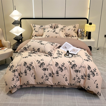 91家纺网 家纺一手货源 找家纺 （总）宝齐莱家纺 2023新款全棉磨毛四件套