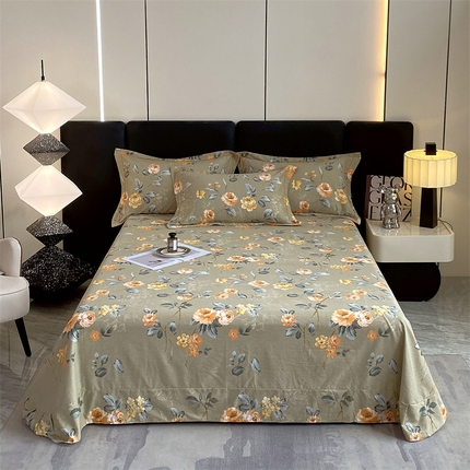 91家纺网 家纺一手货源 找家纺 （总）宝齐莱家纺 2023年全棉磨毛印花单床单