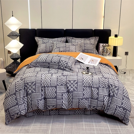 91家纺网 家纺一手货源 找家纺 （总）宝齐莱家纺 2023新款全棉磨毛四件套