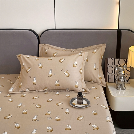 91家纺网 家纺一手货源 找家纺 （总）宝齐莱家纺 2023年全棉磨毛印花单枕套