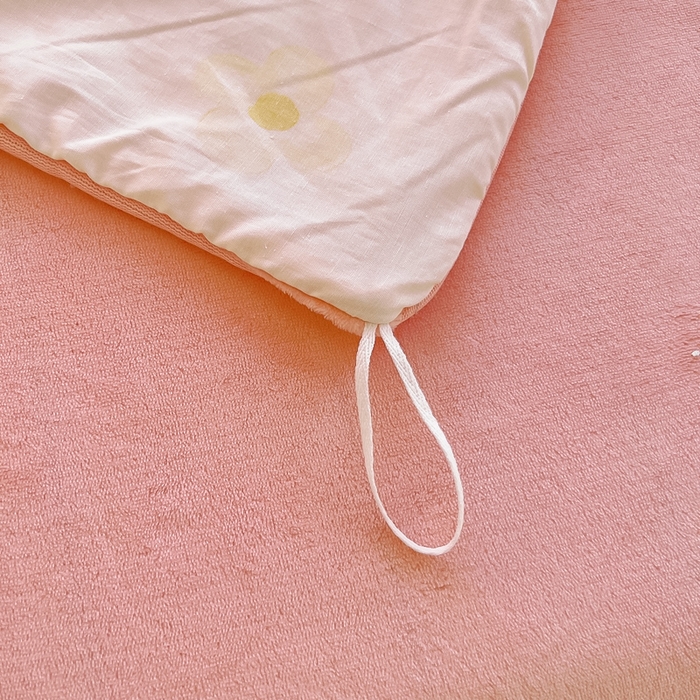 91家纺网 家纺一手货源 找家纺 琪琪阁 2023新款全棉加牛奶绒单被套 向阳花开