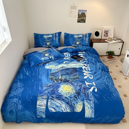 91家纺网 家纺一手货源 找家纺 （总）色鬼 2023新款秋冬网红款四季款潮流四件套直播爆款