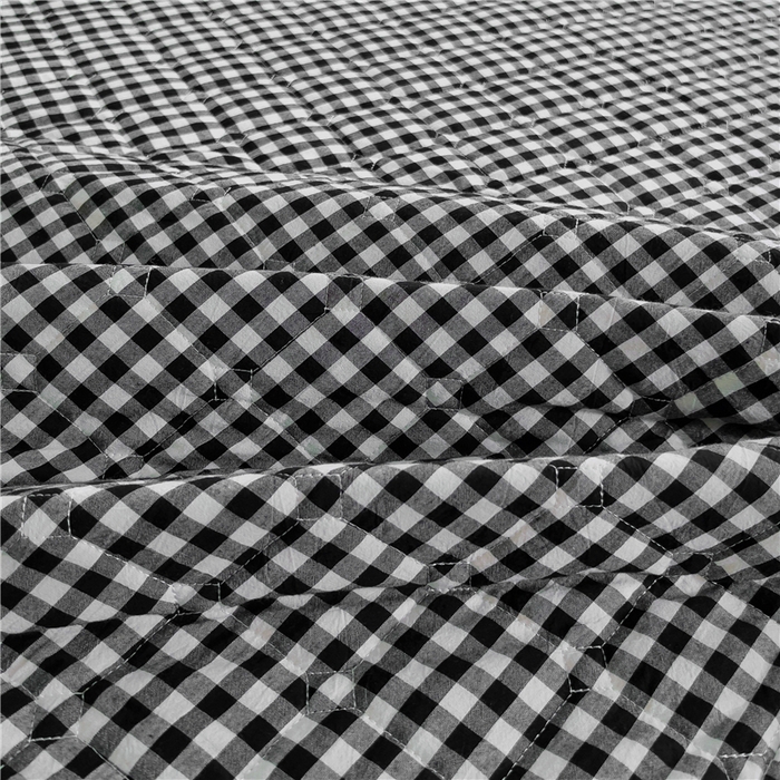 91家纺网 家纺一手货源 找家纺 （总）十个点  2024新款色织水洗棉-韵格系列单品夹棉床裙