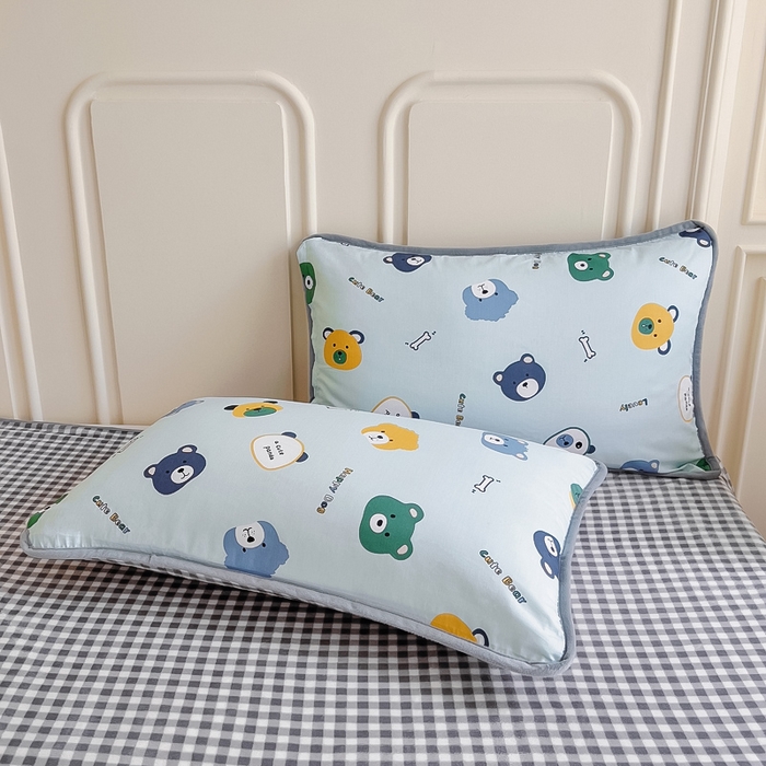 91家纺网 家纺一手货源 找家纺 琪琪阁 2023新款全棉加牛奶绒单被套 安迪小熊