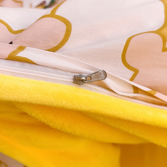 91家纺网 家纺一手货源 找家纺 琪琪阁 2023新款全棉加牛奶绒单被套 小可爱