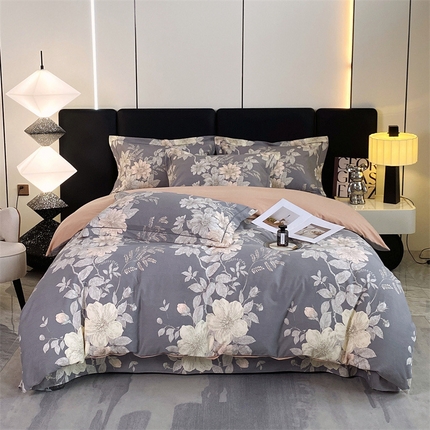 91家纺网 家纺一手货源 找家纺 （总）宝齐莱家纺 2023新款全棉磨毛四件套