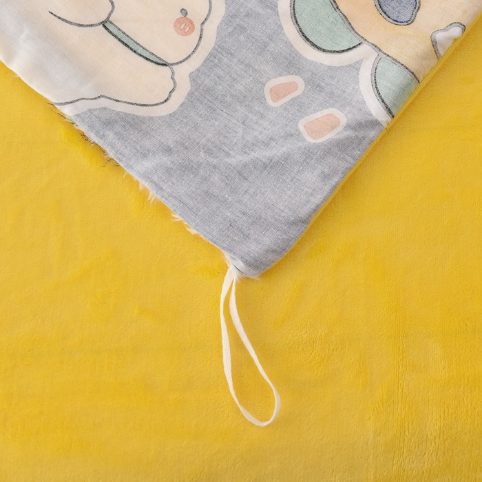 91家纺网 家纺一手货源 找家纺 琪琪阁 2023新款全棉加牛奶绒单被套 太空熊