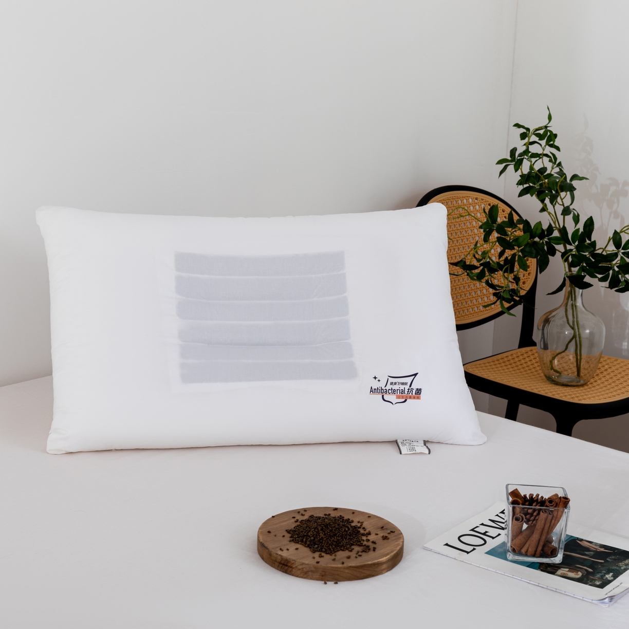 91家纺网 家纺一手货源 找家纺 （总）爱尚家枕芯 2023新款防螨抗菌决明子定型枕