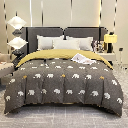 91家纺网 家纺一手货源 找家纺 （总）宝齐莱家纺 2023年全棉磨毛印花单被套