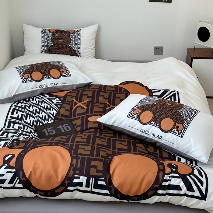 91家纺网 家纺一手货源 找家纺 色鬼 2023新款秋冬网红款四季款潮流四件套直播爆款 酷熊