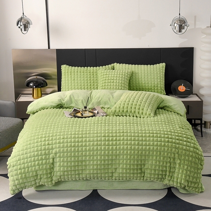 91家纺网 家纺一手货源 找家纺 （总）爵仕家纺 2025新款高端皮草风格兔毛绒保暖四件套