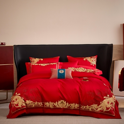 91家纺网 家纺一手货源 找家纺 （总）高大尚2023秋冬新品长绒棉提花新中式系列