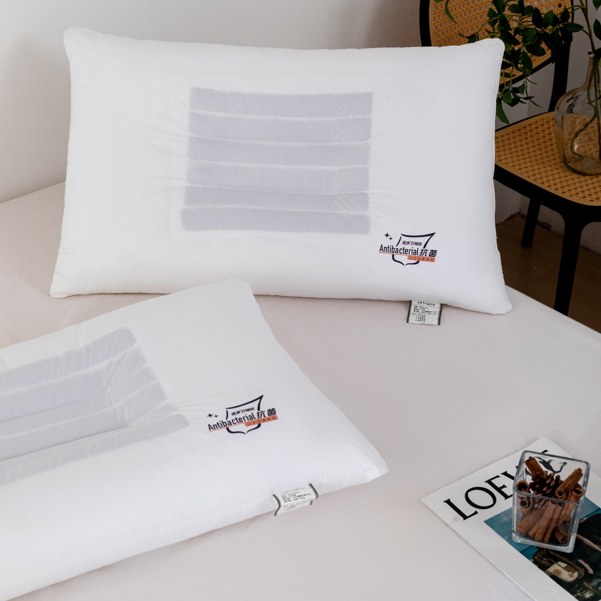 91家纺网 家纺一手货源 找家纺 （总）爱尚家枕芯 2023新款防螨抗菌决明子定型枕