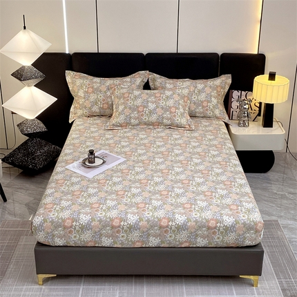 91家纺网 家纺一手货源 找家纺 （总）宝齐莱家纺 2023年新款全棉磨毛印花单床笠