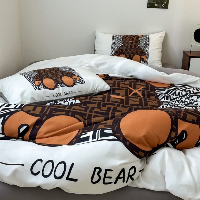 91家纺网 家纺一手货源 找家纺 色鬼 2023新款秋冬网红款四季款潮流四件套直播爆款 酷熊