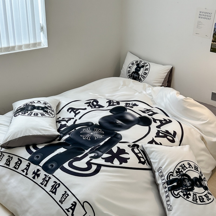 91家纺网 家纺一手货源 找家纺 色鬼 2023新款秋冬网红款四季款潮流四件套直播爆款 克罗熊