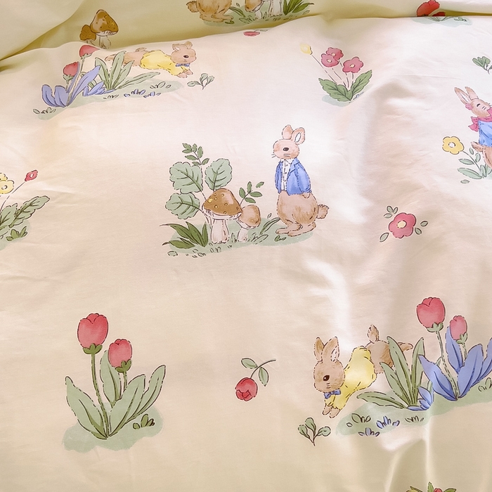 91家纺网 家纺一手货源 找家纺 琪琪阁 2023新款全棉加牛奶绒单被套 蘑菇屋