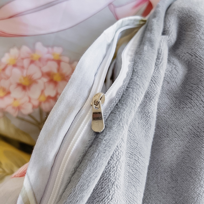 91家纺网 家纺一手货源 找家纺 琪琪阁 2023新款全棉加牛奶绒单被套 玉芙蓉