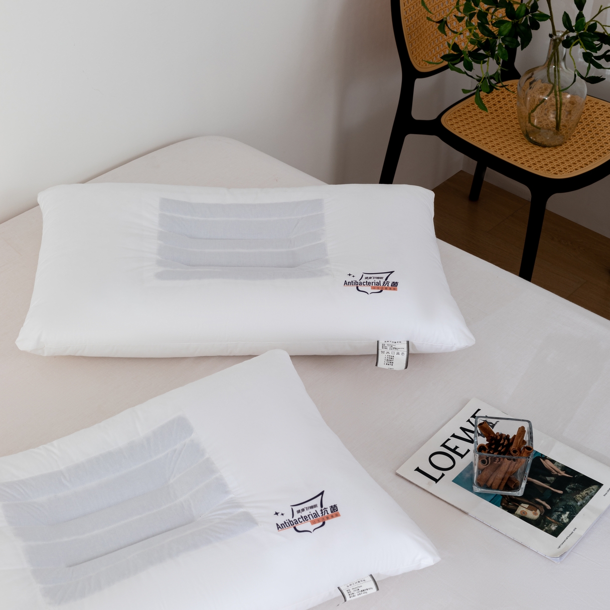 91家纺网 家纺一手货源 找家纺 （总）爱尚家枕芯 2023新款防螨抗菌决明子定型枕