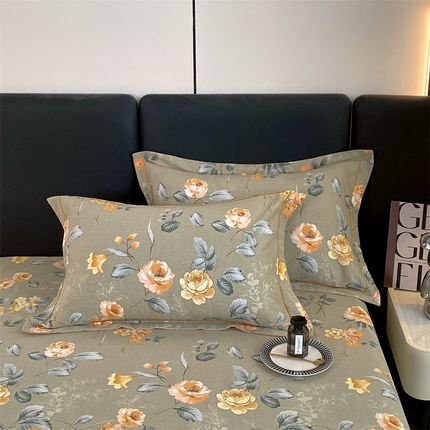 91家纺网 家纺一手货源 找家纺 （总）宝齐莱家纺 2023年全棉磨毛印花单枕套