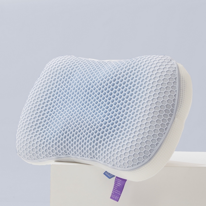 91家纺网 家纺一手货源 找家纺 爱来伊家纺 2023新款凉感枕TPE果胶羽丝枕夏季枕芯猫肚皮释压枕头枕芯 贵族灰