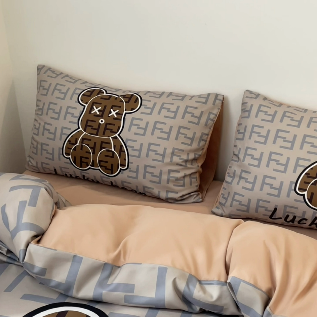 91家纺网 家纺一手货源 找家纺 色鬼 2023新款秋冬网红款四季款潮流四件套直播爆款 咔芬