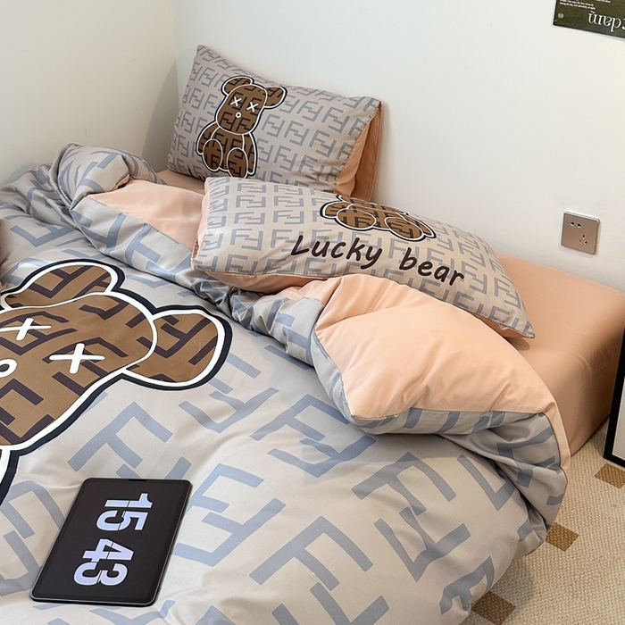 91家纺网 家纺一手货源 找家纺 色鬼 2023新款秋冬网红款四季款潮流四件套直播爆款 咔芬