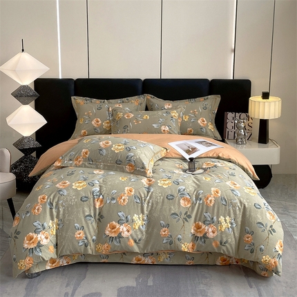 91家纺网 家纺一手货源 找家纺 （总）宝齐莱家纺 2023新款全棉磨毛四件套