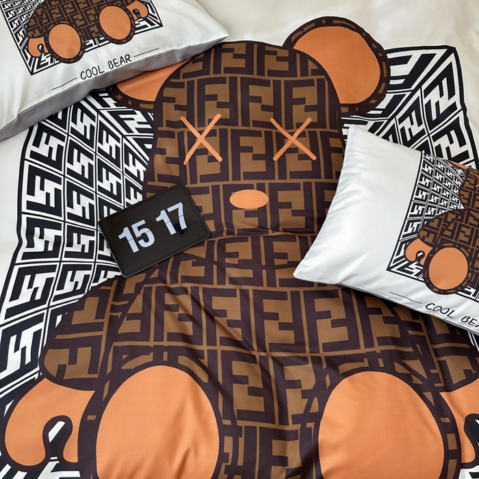 91家纺网 家纺一手货源 找家纺 色鬼 2023新款秋冬网红款四季款潮流四件套直播爆款 酷熊