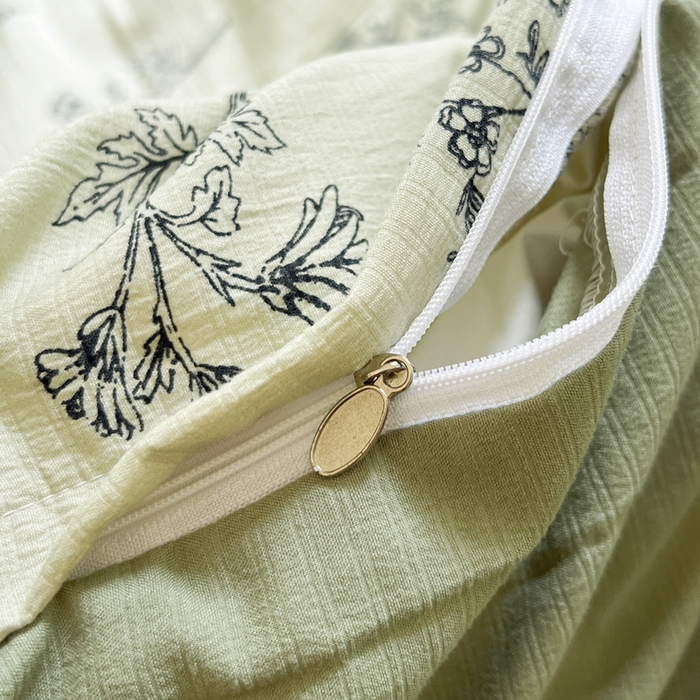 91家纺网 家纺一手货源 找家纺 上尚居 2023新款提花小竺棉碎花四件套 木兮