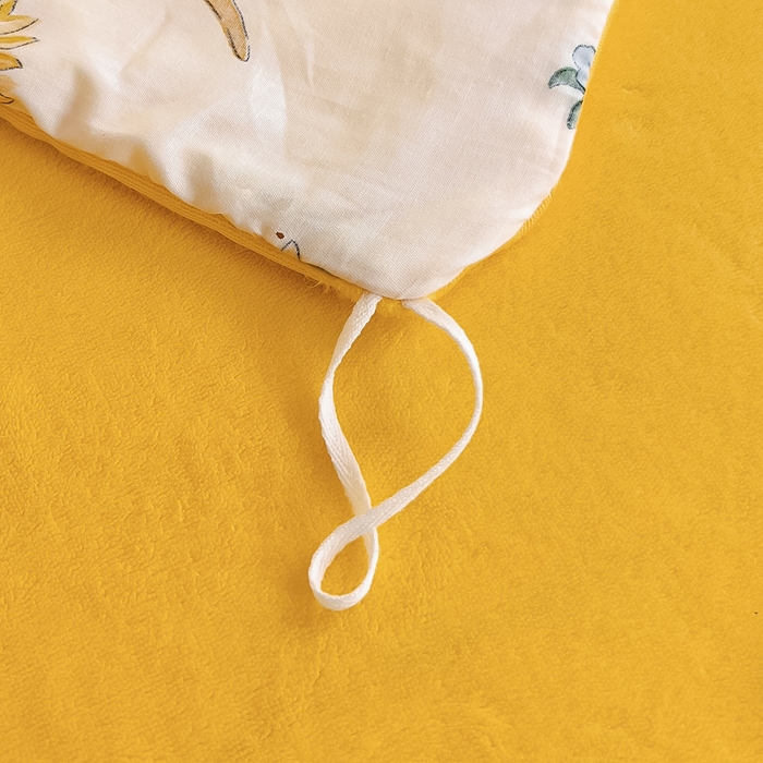 91家纺网 家纺一手货源 找家纺 琪琪阁 2023新款全棉加牛奶绒单被套 阳光花梦