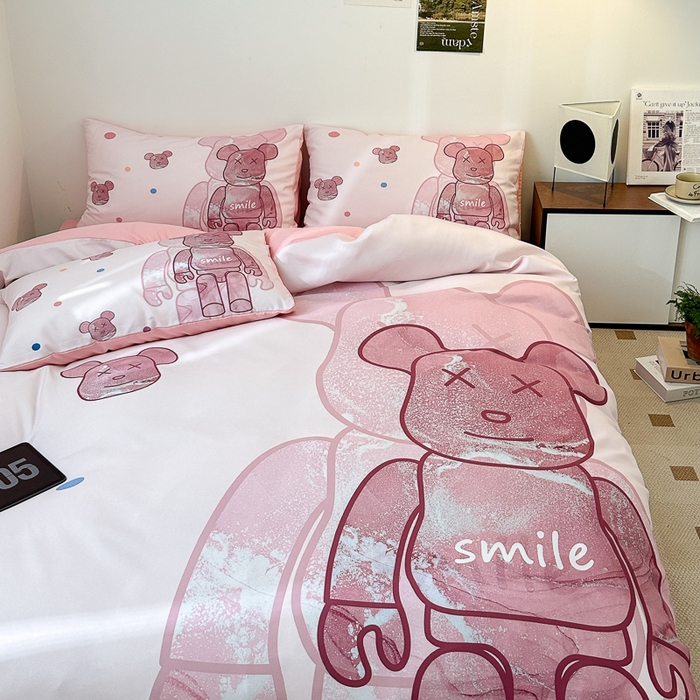 91家纺网 家纺一手货源 找家纺 色鬼 2023新款秋冬网红款四季款潮流四件套直播爆款 流沙