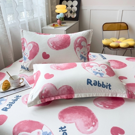 91家纺网 家纺一手货源 找家纺 （总）翎盈家纺 2023新款纯棉枕套卡通印花全棉枕套